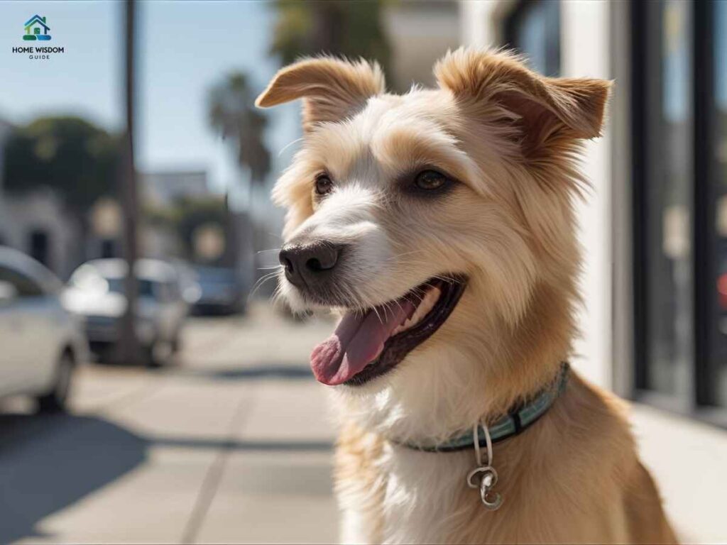 Mobile Pet Grooming Trends in Los Angeles: Convenience at Your Doorstep 2 Happy dog after mobile pet grooming session in Los Angeles, enjoying fresh coat and sunny weather