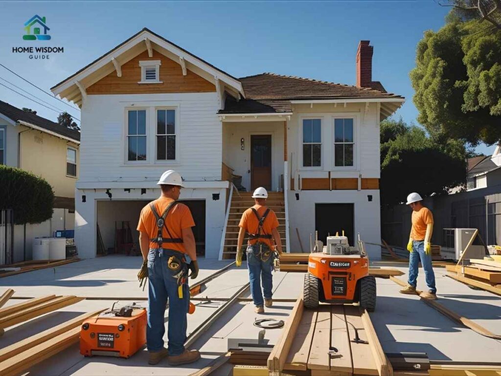 Old Fresno home in Los Angeles undergoing seismic retrofit upgrade